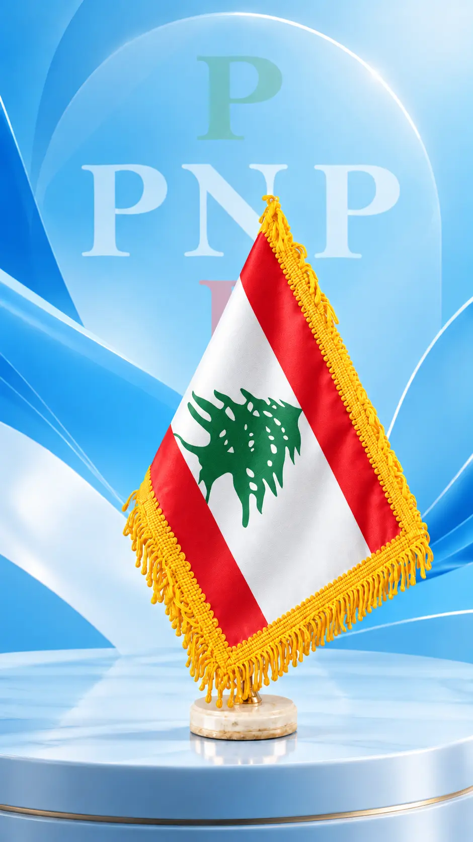 پرچم رومیزی لبنان